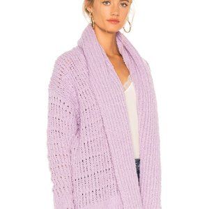 Free People Serene Cardi Lavender Cardigan Sweater